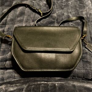 Dark Green Vintage Coach Vista Bag 1994 #9947